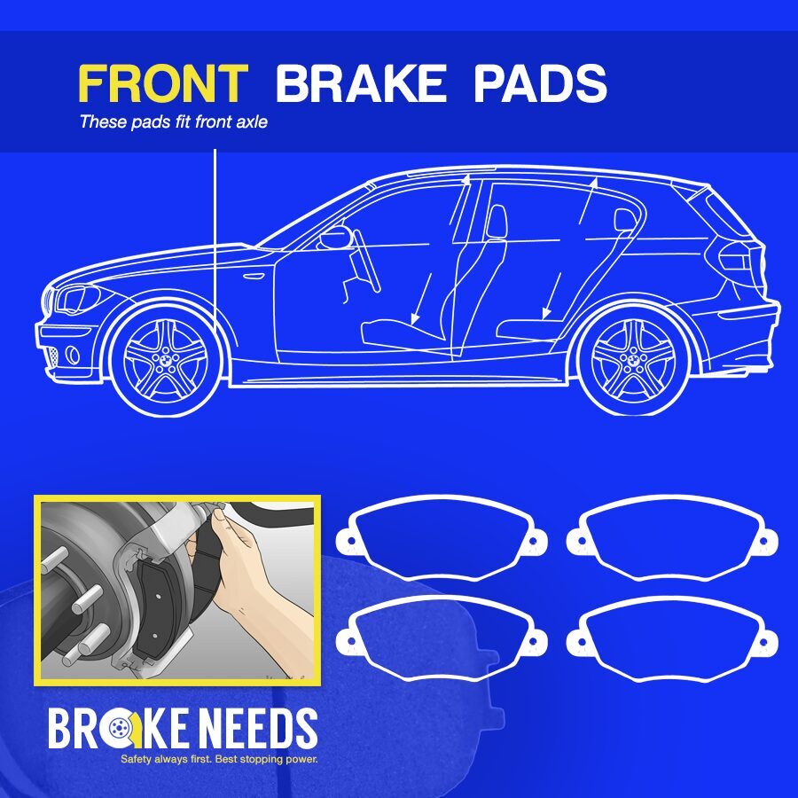 VTCRD ceramic front brake pad set